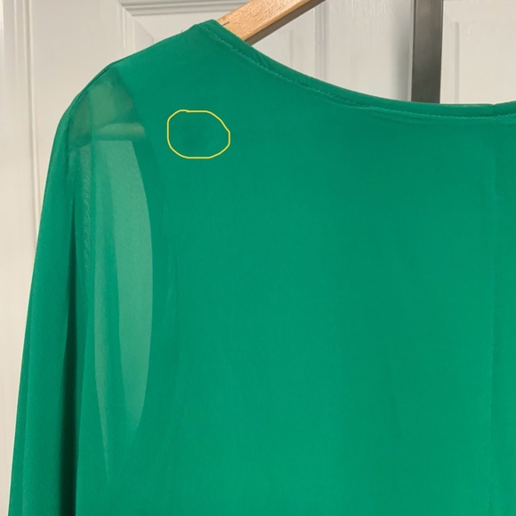 Glamour Nights Green Chiffon Overlay Dress – Size 16 – NWT - Picture 11 of 11